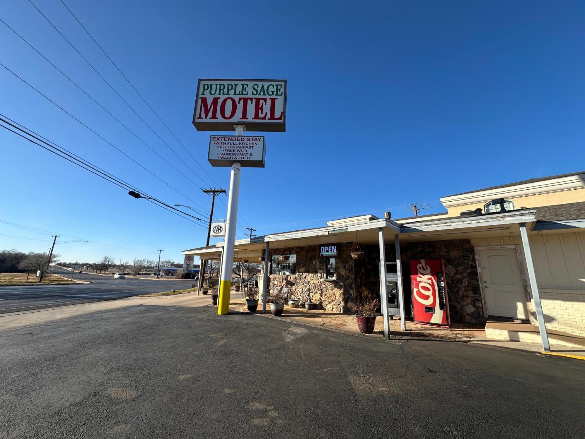 Motel Purple Sage By Oyo Snyder Tx Esterno foto